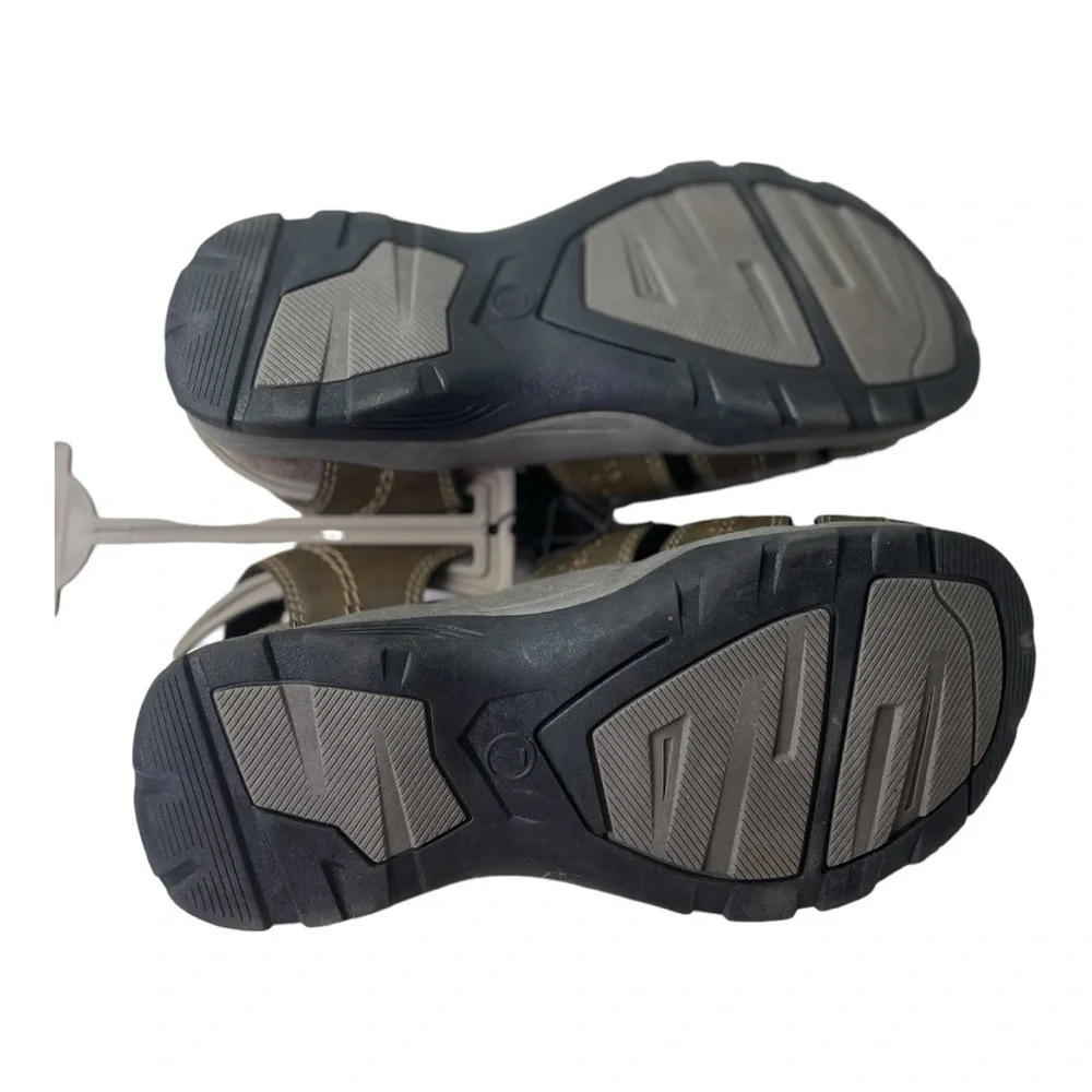 NWT Earth Spirit Men’s Jacob 2 Brown Closed Toe Gelron Sandals